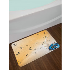 Abstract Melodies Notes Bath Mat