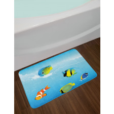 Nautical Navy Deep Sea Bath Mat