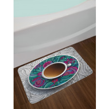 Coffee and Herbal Tea Bath Mat