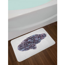 Mechanic Wheel Brain Bath Mat