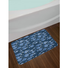 Tropic Fish Moss Leaves Bath Mat