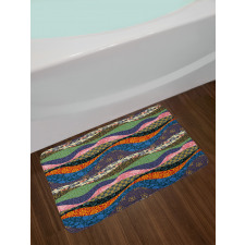 Flowers Floral Pattern Bath Mat