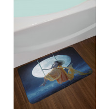 Swing in the Sky Moon Bath Mat