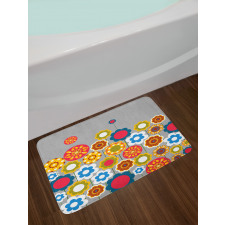 Modern Colorful Summer Bath Mat