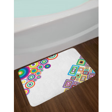 Colored Rectangle Form Bath Mat