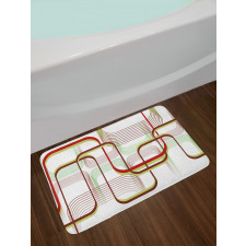 Wavy Abstract Shape Line Bath Mat