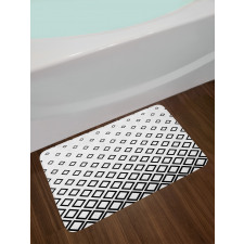 Square Pattern Art Bath Mat