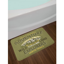 Outdoor Adventure Poster Bath Mat