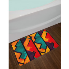 Geometric Modern Design Bath Mat