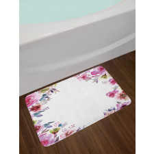 Romantic Blossom Flowers Bath Mat