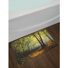 Spring Woodland Trees Bath Mat