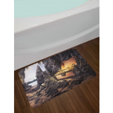 Treasure Chest in Cave Bath Mat