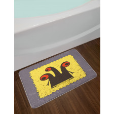 Trippy Creature Eyes Bath Mat