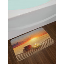 Meditation Yoga Candle Bath Mat