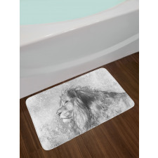 Sketch Safari Lion Bath Mat