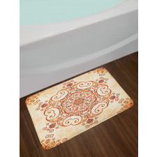 Abstract Damask Motif Bath Mat