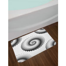 Spiral Dots Pattern Bath Mat