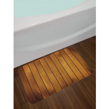 Wooden Plank Aged Timber Bath Mat