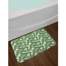 Banana Leaves Design Bath Mat