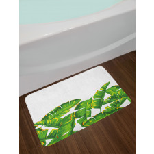 Vibrant Tropical Foliage Bath Mat