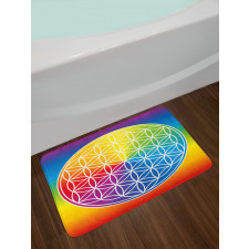 Peace Flower Child Youth Bath Mat