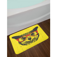 Hipster Grunge Humorous Bath Mat