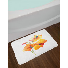 Orchid Petal Wild Exotic Bath Mat