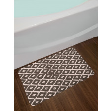 Diamond Shaped Abstract Bath Mat