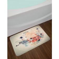 Grunge Mix Collage Bath Mat