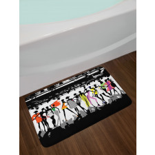 Modern Colorful Fashion Bath Mat