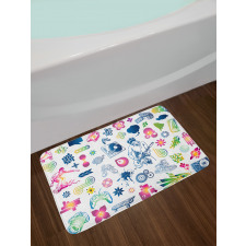 Modern Ombre Guitar Teen Bath Mat