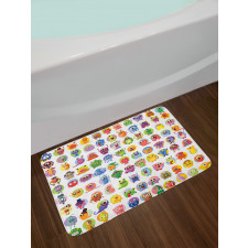 Baby Mosters Cartoon Bath Mat