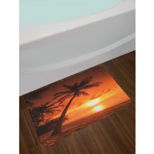 Twilight Coconut Palms Bath Mat