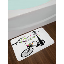 Spring Tree Birds Bike Bath Mat