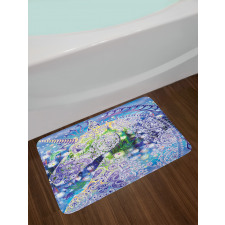 Myhtical Horse Ornate Bath Mat