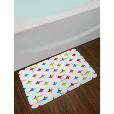 Modern Graphic Mosaic Bath Mat