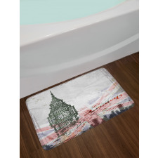 Vintage Big Ben London Bath Mat