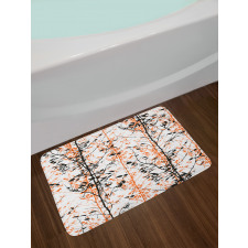 Tree Silhouettes Artwork Bath Mat