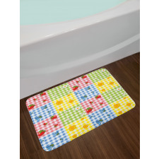 Berries Flowers Picnic Bath Mat