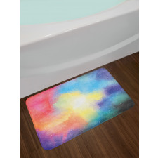 Watercolor Star Galaxy Bath Mat