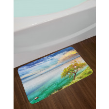 Abandoned Island Ocean Bath Mat