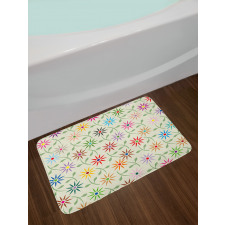 Colorful Graphic Garden Bath Mat