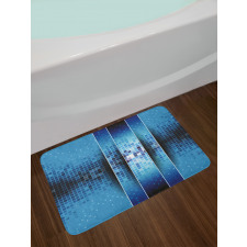 Mosaic Pattern Squares Bath Mat