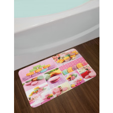 Macaroons Napkins Dots Bath Mat