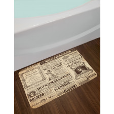 Historic French Journal Bath Mat