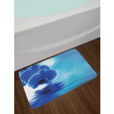 Orchid Floral Design Bath Mat