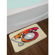 Classic Retro Telephone Bath Mat