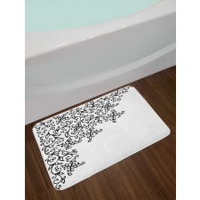 Floral Vignette Design Bath Mat
