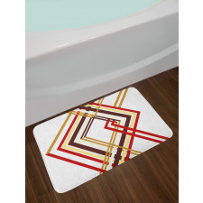 Diamond Like Border Line Bath Mat