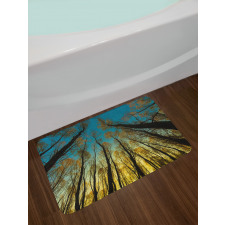 Trees Sunrise Pastoral Bath Mat